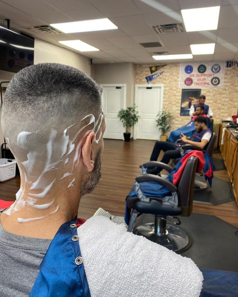 Lathered up for a straight razor shave at Str8-Edge
